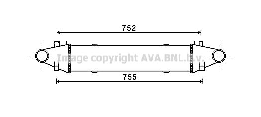 AVA QUALITY COOLING tarpinis suslėgto oro aušintuvas, kompresorius MS4525